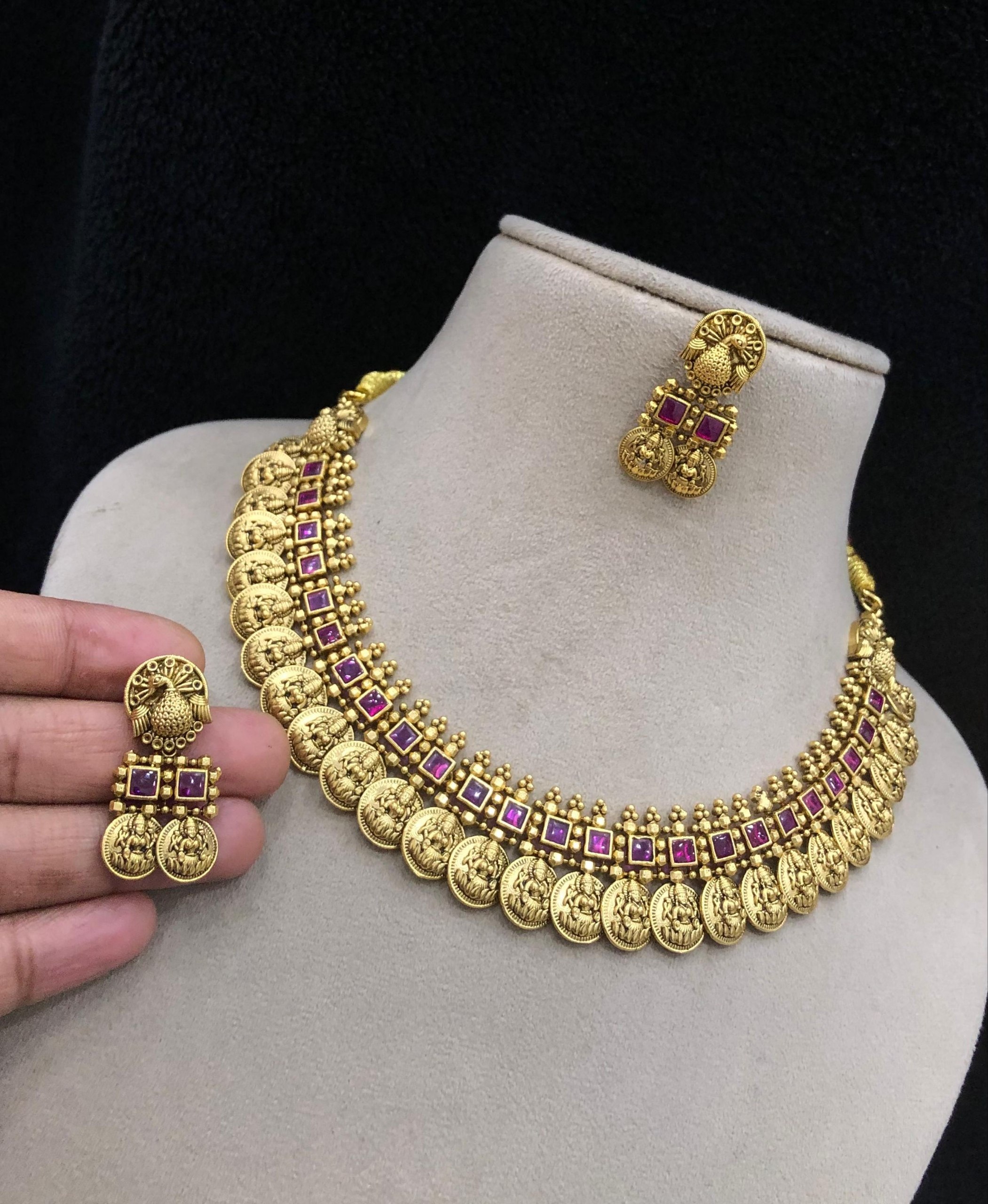 Lakshmi Coin Necklace set